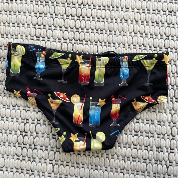 FREE SHIPPING Classic Handmade Brazilian Speedo  black swim brief size - Picture 1 of 3